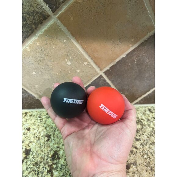 New Tim Tam Lacrosse Massage Therapy Balls 2 Pack Stress Tight Muscles Tension - Picture 6 of 6